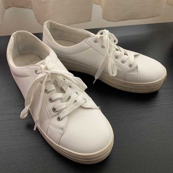White Sneakers, Size 10 - Picture 2 of 2